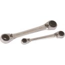 GearTech double box wrench set 2pcs 4 in 1