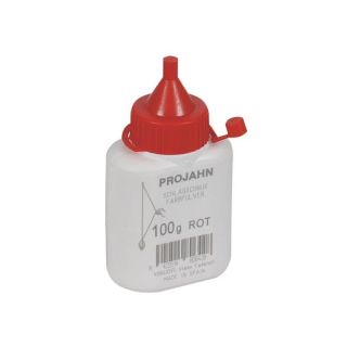 Farbpulverflasche 100g rot für Schlagschnurroller