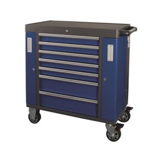 roller cabinet "Spaceline Blue", 7 drawers