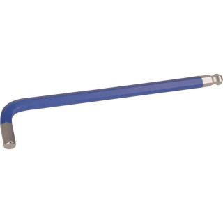 Kugelkopf-Winkelstiftschlüssel Sechskant lange Ausführung, blau, mit Magnet 4,0 mm