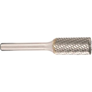 Hartmetallfräser, Form B Zylinder mit Stirnverzahnung d1 8.0 mm, Schaftdurchmesser 6.0 mm Kreuzverzahnung