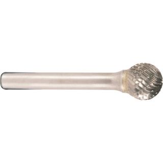 Hartmetallfräser, Form D Kugel d1 6.0 mm, Schaftd. 6.0 mm Kreuzverzahnung